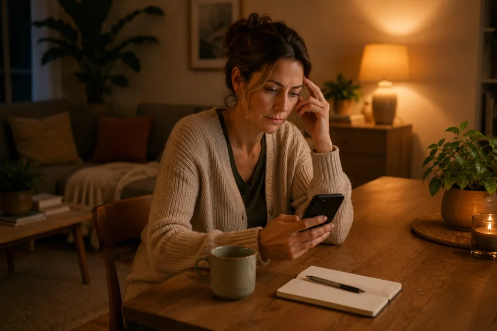 Woman reviewing an unexpected medical bill — the Midi Health $250 insurance issue