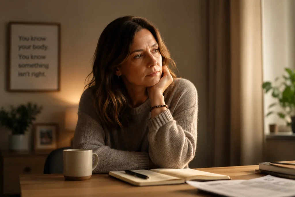 Woman whose perimenopause was dismissed as worsening PMS